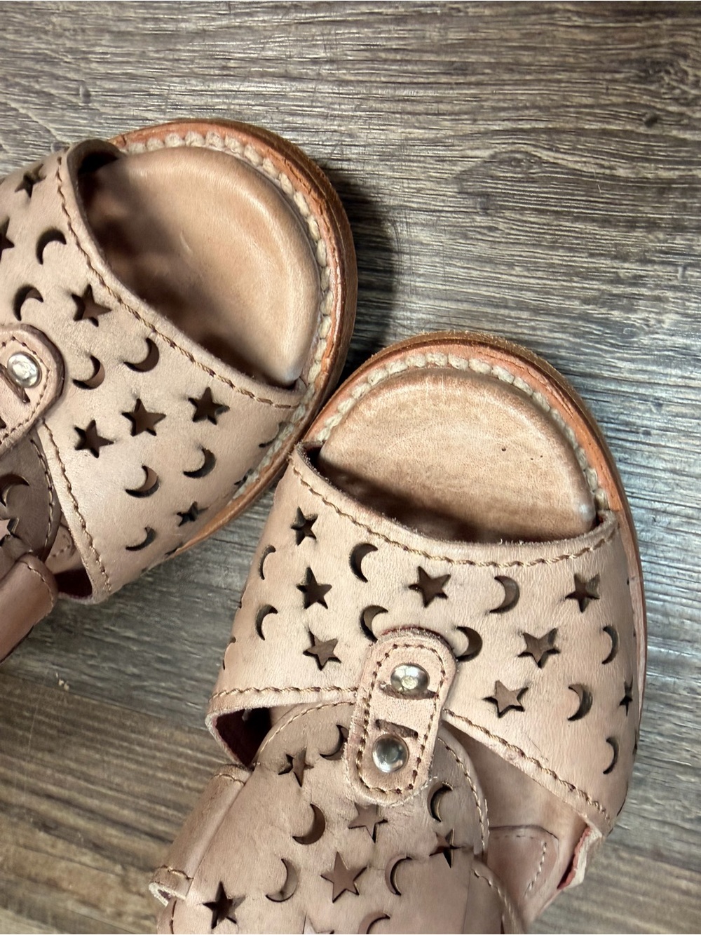 FreeBird Moonstar Blush Leather Mules Shoe Size 9 - Picture 5 of 8